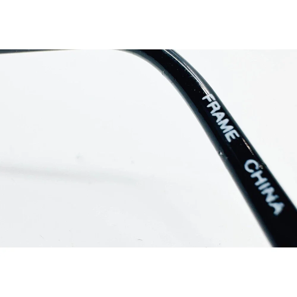 Flexon Eyeglasses Mens Black 628 Marchon Metal Rectangle 51-18-140